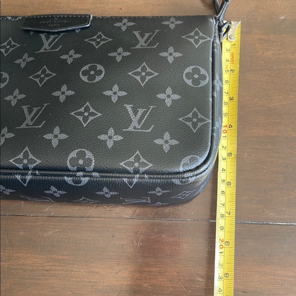 LOUIS VUITTON MONOGRAMMED ECLIPSE POCHETTE XL - Picture 8 of 14